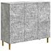 Credenza Grigio Cemento 89 x 34,5 x 80 cm Legno ingegnerizzato - Foto miniatura 1