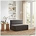 Divano Letto Pieghevole Grigio Scuro 70 x 72 x 60 cm Tessuto - Foto miniatura 2
