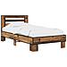 Struttura letto con testata Legno antico 80 x 200 cm - Foto miniatura 1