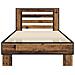 Struttura letto con testata Legno antico 80 x 200 cm - Foto miniatura 3