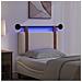Testiera sospesa Con luce LED Crema PU Antico - Foto miniatura 5