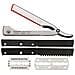 Rasoio con ricambi Shavette Straight Razor silver handle - Foto miniatura 1