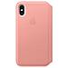 Flip Cover in Pelle colore Rosa Tenue - Foto miniatura 1