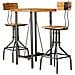 Set Da Bar 3 Pz In Teak Massello Di Recupero - Foto miniatura 5