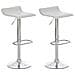Set 2 Sgabelli Bar Dyn In Similpelle I Coppia Di Sedie Da Cucina Bancone Con Poggiapiedi I 2 Sgabelli Regolabili E Girevoli Bianco - Foto miniatura 1