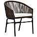 Set Da Bistro 3 Pz Con Cuscini In Rattan Pvc Marrone - Foto miniatura 2