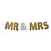 305.409,6 cm Lettera""mr And Mrs Glitter Banner - Foto miniatura 1
