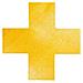 Segnaletica Da Pavimento Forma ""croce"" Ral 1003 Giallo 15x15 Cm Conf. 10 Pezzi - 170104 - Foto miniatura 1