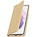 Custodia Samsung Galaxy S21 Plus Portafoglio Flip Funzione Supporto - Oro - Foto miniatura 5