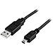 Cavo Usb 2.0 Tipo A Maschio - Tipo Mini B Maschio 0,5 M, Nero - Foto miniatura 1