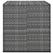Contenitore Da Giardino In Rattan Pe 100x97,5x104 Cm Grigio - Foto miniatura 2
