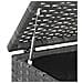 Contenitore Da Giardino In Rattan Pe 100x97,5x104 Cm Grigio - Foto miniatura 4