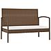 Set Divani Da Giardino 16 Pz Con Cuscini In Polyrattan Marrone - Foto miniatura 3