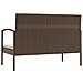 Set Divani Da Giardino 16 Pz Con Cuscini In Polyrattan Marrone - Foto miniatura 4
