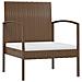 Set Divani Da Giardino 16 Pz Con Cuscini In Polyrattan Marrone - Foto miniatura 6