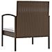 Set Divani Da Giardino 16 Pz Con Cuscini In Polyrattan Marrone - Foto miniatura 7