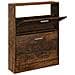 Scarpiera Rovere Fumo 59x17x81 Cm In Legno Multistrato - Foto miniatura 2