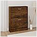 Scarpiera Rovere Fumo 59x17x81 Cm In Legno Multistrato - Foto miniatura 1