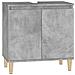 Mobile Lavabo Grigio Cemento 58x33x60 Cm In Legno Multistrato - Foto miniatura 2