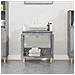 Mobile Lavabo Grigio Cemento 58x33x60 Cm In Legno Multistrato - Foto miniatura 3