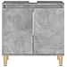 Mobile Lavabo Grigio Cemento 58x33x60 Cm In Legno Multistrato - Foto miniatura 8