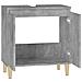 Mobile Lavabo Grigio Cemento 58x33x60 Cm In Legno Multistrato - Foto miniatura 9