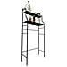 Scaffale Multiuso Per Lavatrice 3 Altezze Home 152x68 X25cm Nero - Foto miniatura 1