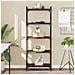 Libreria A 5 Ripiani Rovere Fumo 60x30x154 Cm Legno Multistrato - Foto miniatura 1