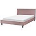Letto Matrimoniale Tessuto Rosa 140 X 200 Cm Fitou - Foto miniatura 10