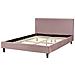 Letto Matrimoniale Tessuto Rosa 140 X 200 Cm Fitou - Foto miniatura 12