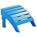 Poggiapiedi Da Giardino Blu Per Sedia Adirondack - Foto miniatura 7