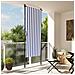 Tenda A Rullo Esterno Blu E Bianca 120x270cm Tessuto E Acciaio - Foto miniatura 6