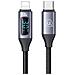 Cavo 30w Usb-c A Lightning 1.2m Modello Display Bd Con Schermo Led, Nero - Foto miniatura 2