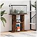 Supporto Acquario 60x30x60 cm in Legno Multistrato Rovere Fumo - Foto miniatura 8