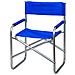 Sedia Regista Camping Spiaggia Giardino Pieghevole Portatile Con Schienale Hollywood Hollywood Blu - Foto miniatura 1