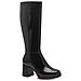 Black Casual Closed Long Heeled Boot Stivali Sintetico E Tessile Scarpe Donna Nero Eu 39, 1-25533-43 001 - Foto miniatura 1