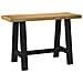Scrivania Noain Gambe A Forma Di A 120x50x75 Cm Legno Massello - Foto miniatura 1