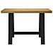 Scrivania Noain Gambe A Forma Di A 120x50x75 Cm Legno Massello - Foto miniatura 3