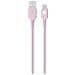 Cavo In Nylon Intrecciato Da Usb-a A Usb-c Fastcharge 15w 3a 1,2 M, Rosa - Foto miniatura 4