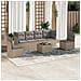 Set Divani da Giardino 7 pz con Cuscini Beige in Polyrattan - Foto miniatura 2