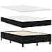 Letto Box Spring con Materasso e Luce LED Nero 120x190 cm Tessuto - Foto miniatura 7