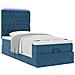 Struttura Letto Pouf con Materassi 90x190 cm in Velluto - Foto miniatura 6