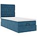 Struttura Letto Pouf con Materassi 90x190 cm in Velluto - Foto miniatura 7