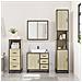 Set Mobili da Bagno 3 pz Rovere Sonoma in Legno Multistrato - Foto miniatura 3