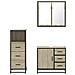 Set Mobili da Bagno 3 pz Rovere Sonoma in Legno Multistrato - Foto miniatura 5