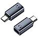 Adattatore Per Cuffie Da Lightning Femmina A Type-c Maschio Per Iphone 15 Grey - Foto miniatura 2