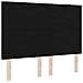 Testiera LED con luci a strisce a LED Nero 144 cm Tessuto - Foto miniatura 7