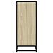 Scarpiera Rovere Sonoma 75x38x97,5 cm Legno Multistrato Metallo - Foto miniatura 5