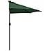 Parasol da giardino metà Verde 294 x 150 x 224 cm Tessuto - Foto miniatura 6