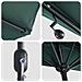 Parasol da giardino metà Verde 294 x 150 x 224 cm Tessuto - Foto miniatura 8